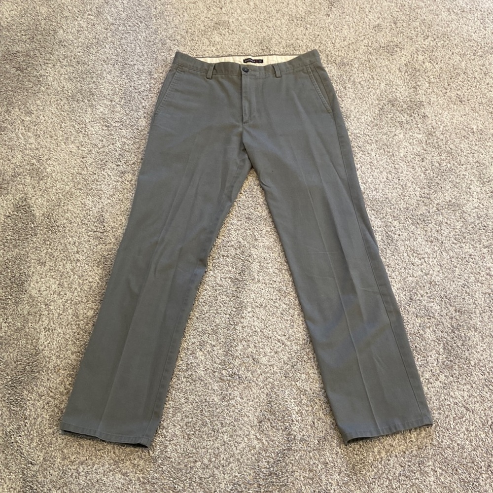 31 x 32 Dockers Slim Fit gray dress pants.